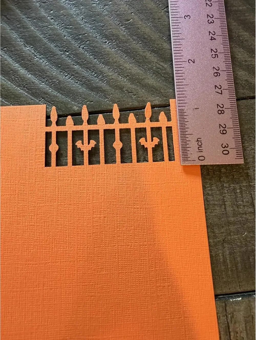 Martha Stewart Halloween Bat Fence Border Shape Punch